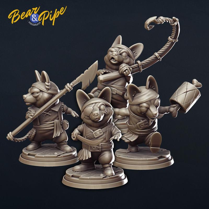 The Sea Doggos - Corgi Corsair pre-supported