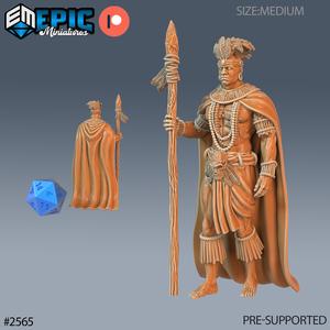 Spear Warrior / Utopian Guard / Southern Mystical Fighter / Male African Guardian