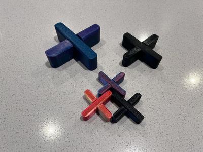 Cross Puzzle with soft edges   