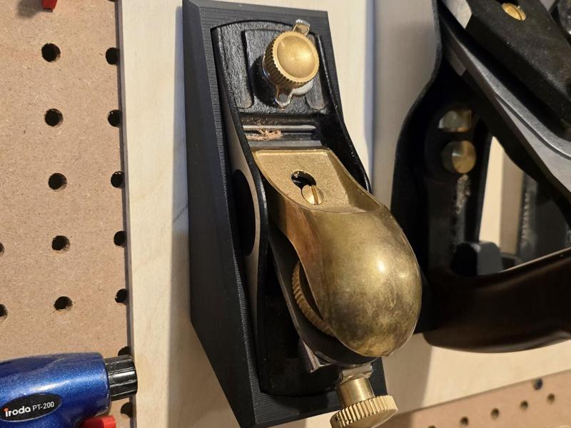 Wall mounted block plane holder