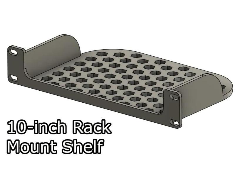 10-inch Rack Mount Shelf   