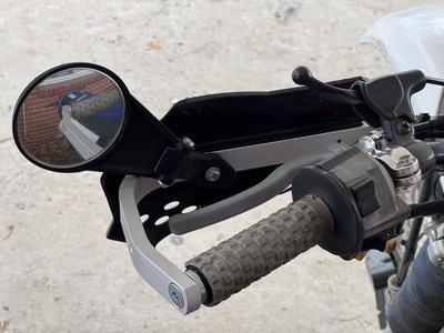 Dirt bike hand guard mirror