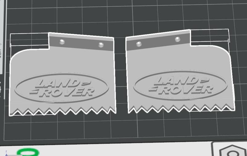 Land Rover rear mudflaps