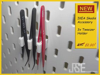Ikea Skadis 3x Tweezer Holder