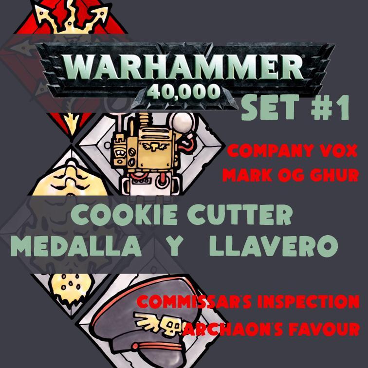 Warhammer 40k - Medals, Keyring and Cookie Cutter -