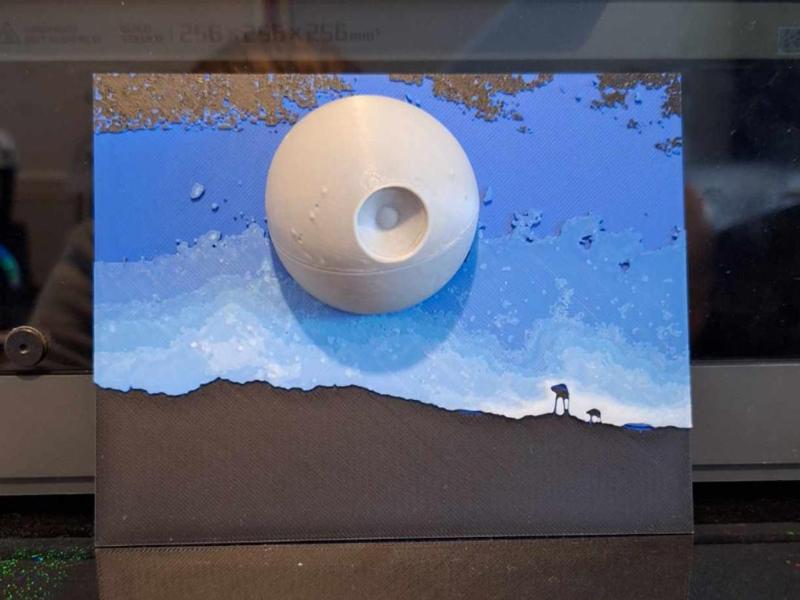 3d Hueforge - Star wars Death Star and walkers