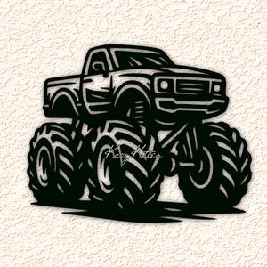 monster truck WALL ART HOME DECOR
