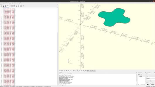 Polygon creation for OpenSCAD cont.