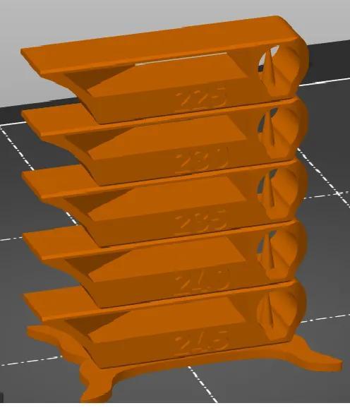 Torre de temperatura PETG de 245 a 220   