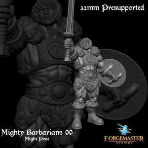 Human Barbarian - Mighty Barbarians 00 Might Pose