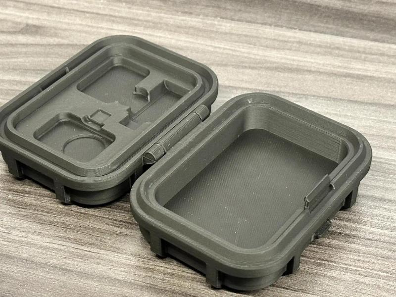 Rugged box with a hidden latch (print in place)   