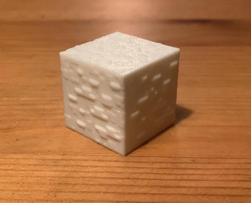 3D Minecraft diamond ore   