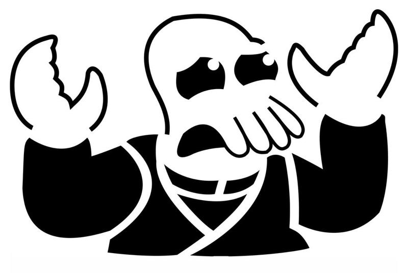 Dr Zoidberg stencil 3