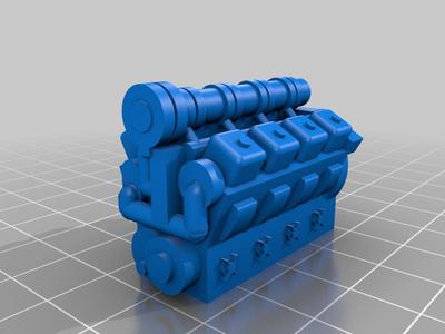 HO Scale Alco 251 Prime Mover 8 Cylinder Diesel Engine