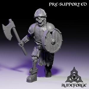 Skeletal Warrior - Axe and Shield