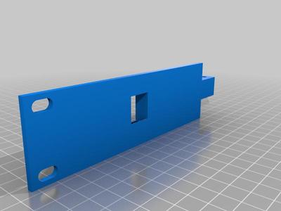 USG 1U Server Rack Mount With Power Brick Holder and 1 Keystone Pass through