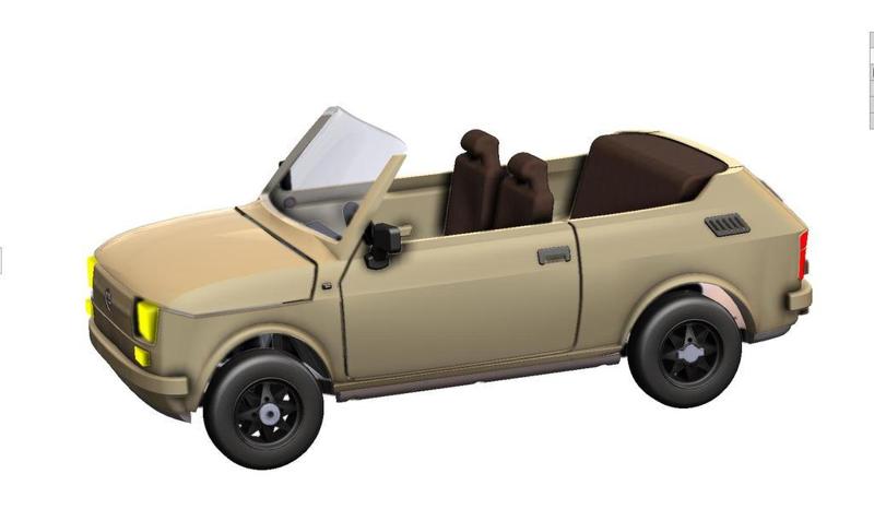 Fiat 126 cabriolet model