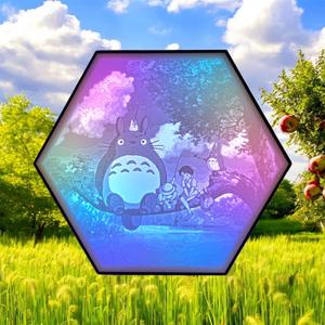 Totoro 001 Hexagon Lamp