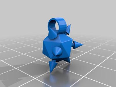 Spiky Icosahedron Pendant