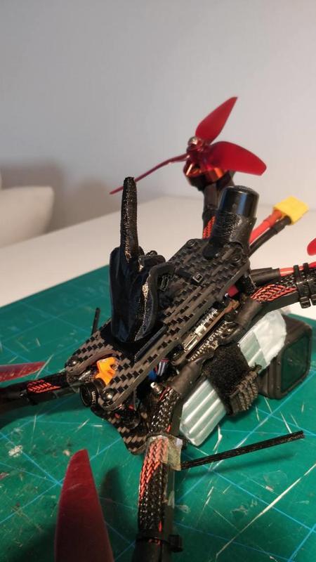 Middle finger turtle mode fin