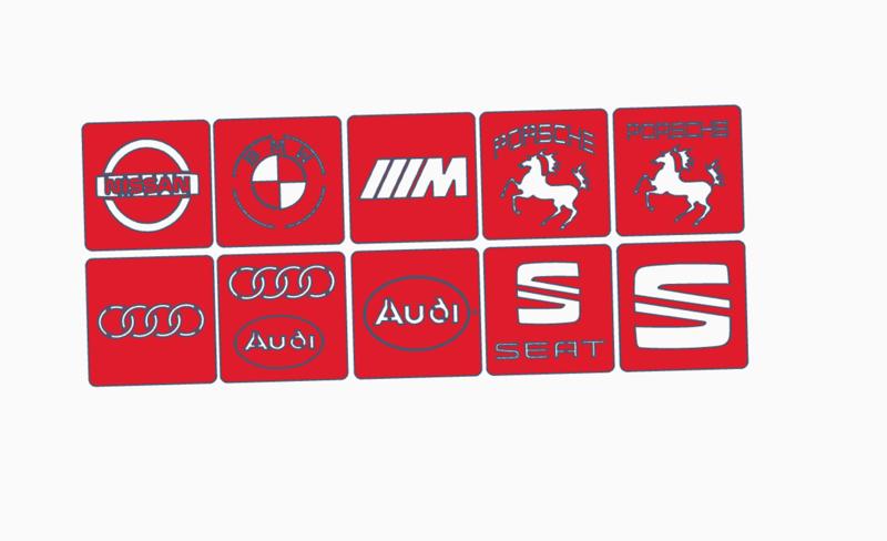 AUDI, SEAT, BMW, PORCHE (10 stl)