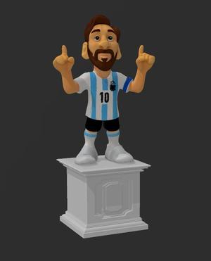 ORIGINAL MESSI CARICATURE BUST