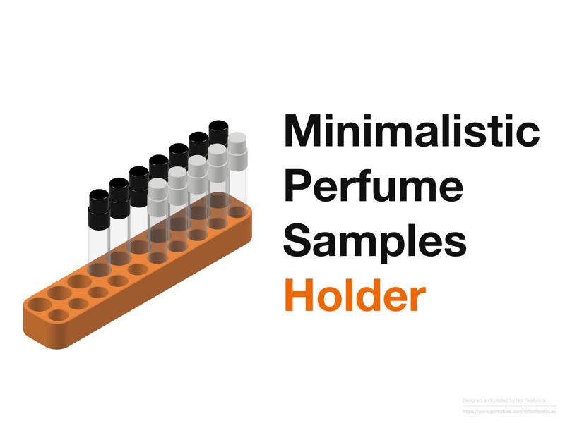 Minimalistic Perfume Samples Holder