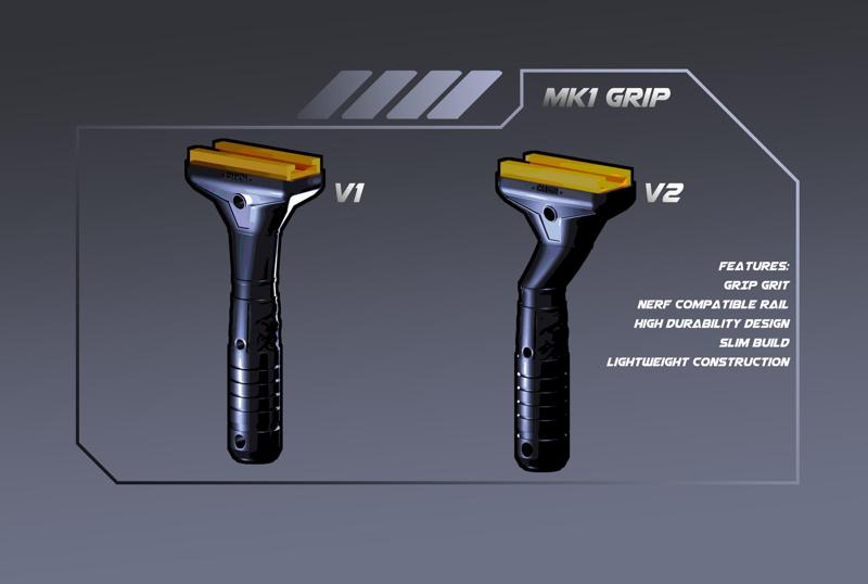 CHKN Dynamics | Foregrip Pack Mk1 (V1 / V2)  | Nerf Attachments Pack