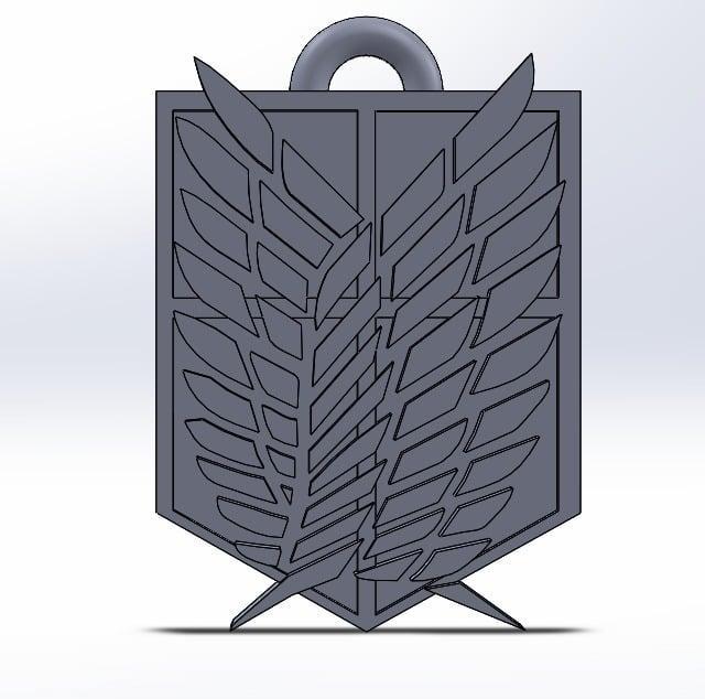 Attack on Titan Wings of freedom keychain