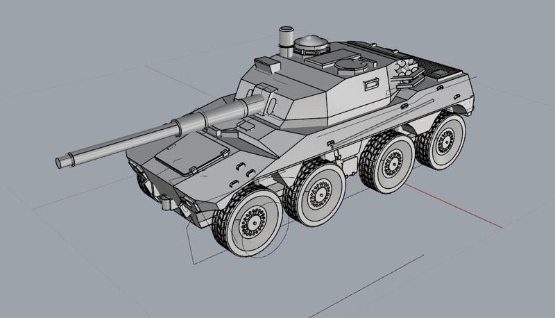 1/100 (15mm) Rooikat 105