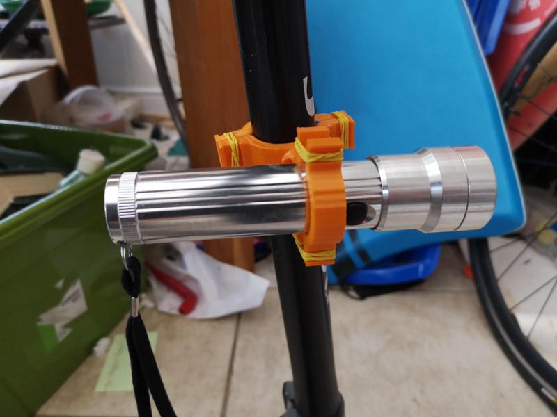 Bike/Scooter adjustable torch holder