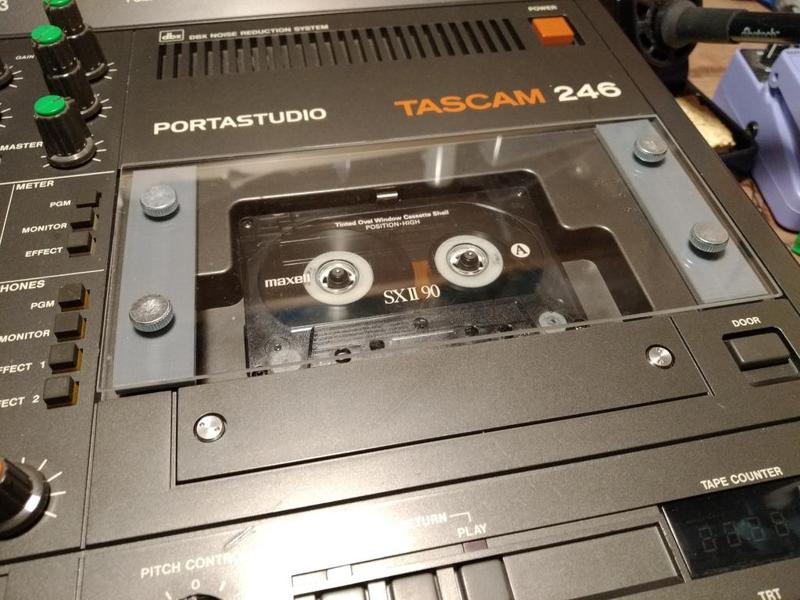Cassette door for Tascam 246 portastudio