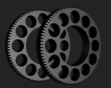Focus and aperture follow focus rings for Laowa 24mm f/14 2X Macro Probe