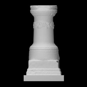 Hegesianos's funerary column with a garland in relief