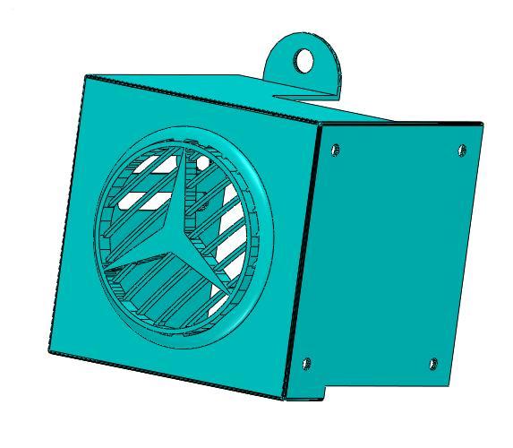 Mercedes-Theme Ender3Guard V2: Precision Fan Cover