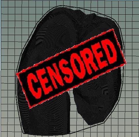 Wall Art Female Bottom Censored