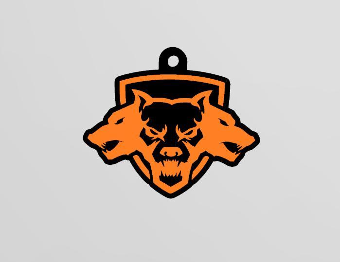 Black Ops 6 Cerberus Logo keychain