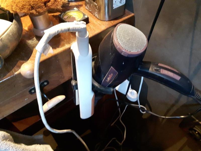 hair dryer / hair straightener holder holster