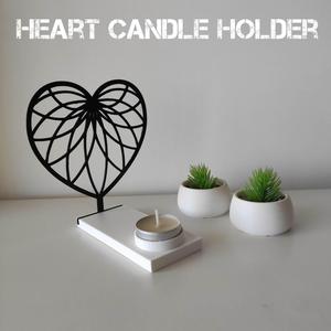Tealight candle holder - heart