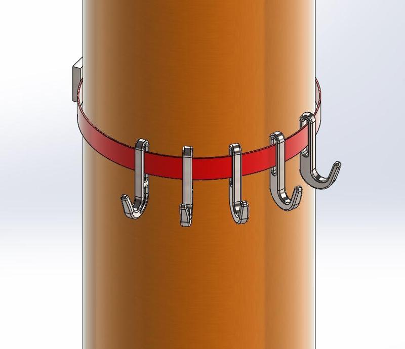 Tree Hook, Strap On, camping, hunting, outdoors storage