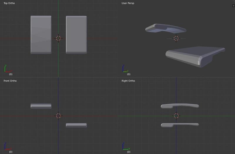L-shaped belt clips for the BITalino boxes