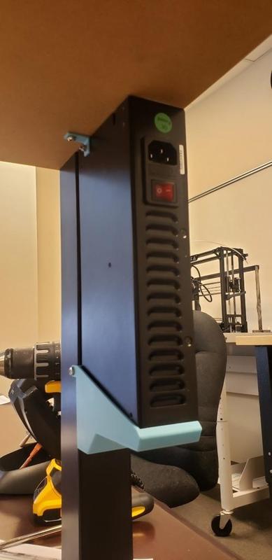Prusa MK3S Ikea Table Power Supply Bracket for Newer Black Power Supply