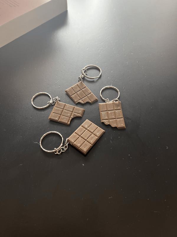 Keychain Chocolate bar // llavero Barrita de chocolate