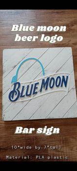 Blue Moon Bar Sign / Beer decor/ gift