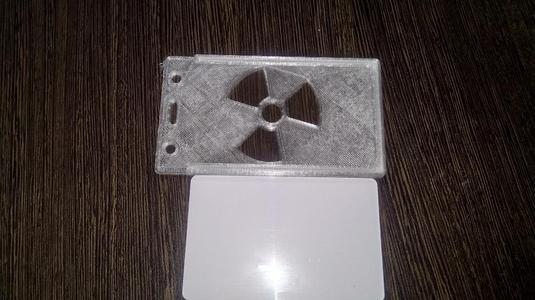 Pass id card holder(radiation mark)