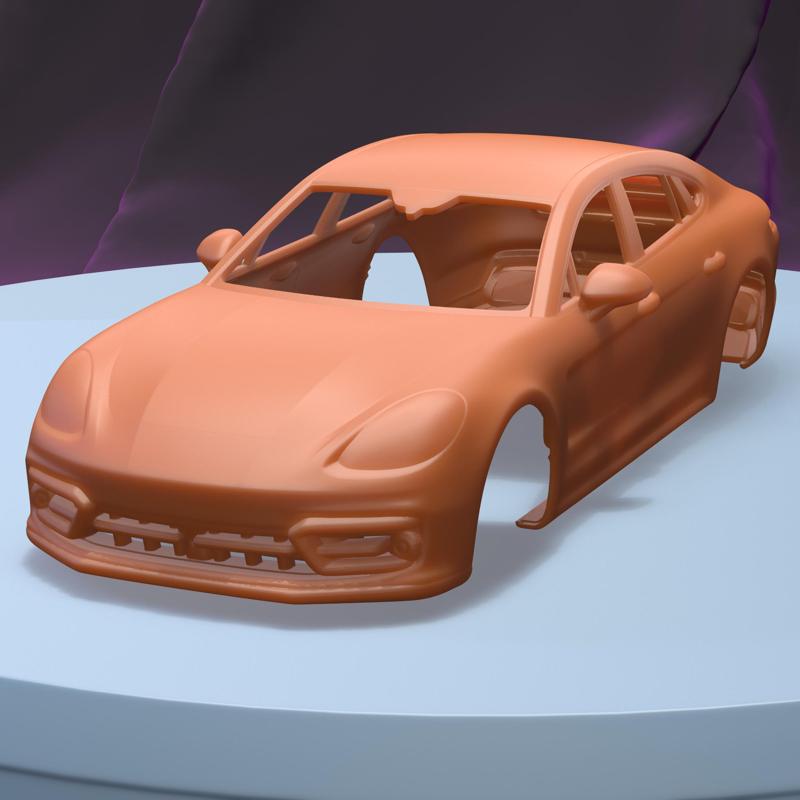 PORSCHE PANAMERA 4 E HYBRID 2021 (1/24) printable car body
