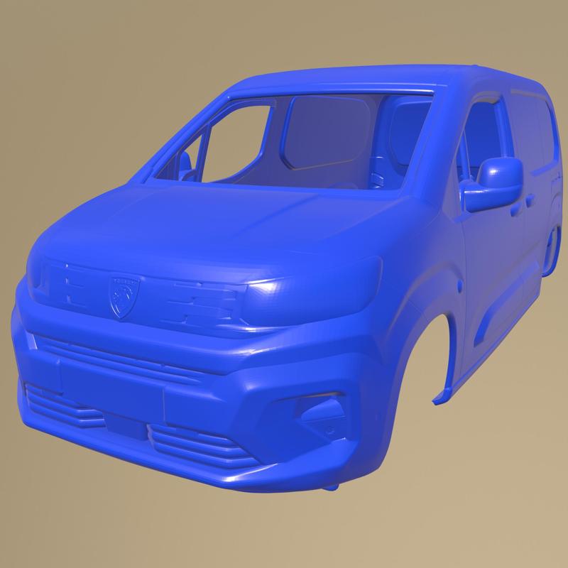 Peugeot e Partner SWB 2024 PRINTABLE CAR BODY