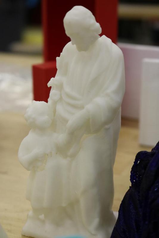 Scan of 19th century St. Joseph Statue