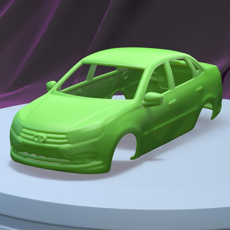 VAZ LADA GRANTA SEDAN 2018 (1/24) printable car body
