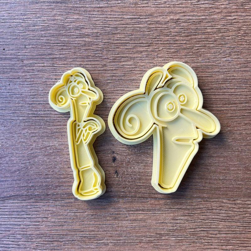 FEAR Inside Out cookie cutter, face and body - Fear of Inside Out cookie cutter, face and body - Del Revés